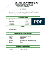 Currículo recepcionista solteira SP busca oportunidade