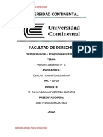 Producto Académico #01 - Universidad Continental - Jorge Franco Armaza Deza - Derecho Procesal Constitucional