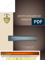 MAQUINARIA DE CONSTRUCCIÓN - COSTO HORARIO (Formulas)