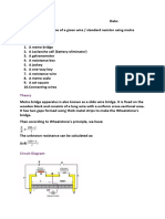 Practical - 2 - Resistance - Metre Bridge