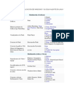 Programas de Aplicación de Windows y Su Equivalente en Linux