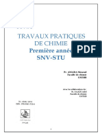 Travaux Pratiques de Chimie Première Année