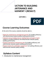 LESSON 1 0 2 INTRODUCTION TO BUILDING MAINTENANCE MANAGEMENT