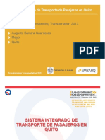 Sistema Integrado Transporte Barreras EMBARQ TTDC13