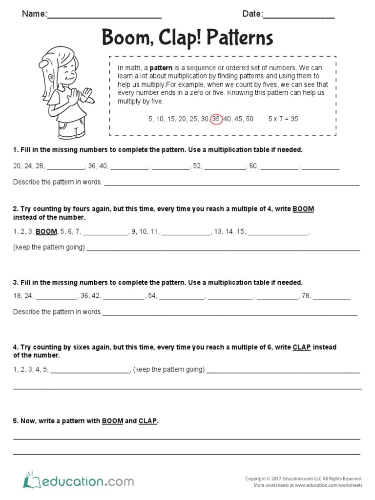Boom, Clap! Patterns | PDF