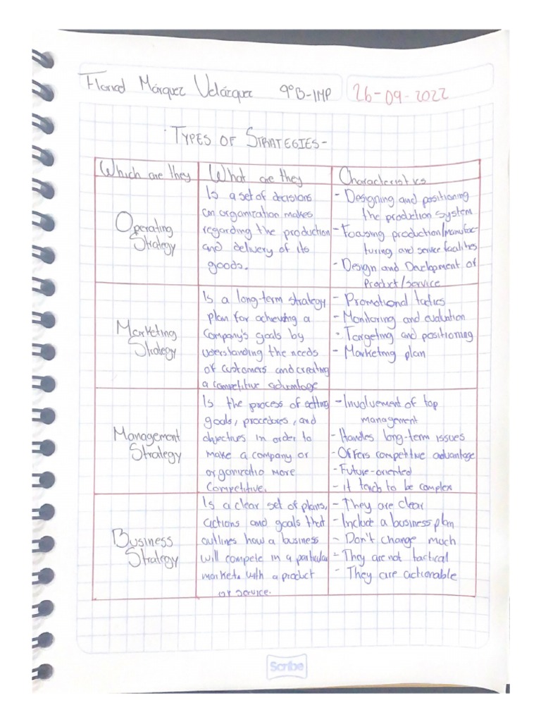 Types of Strategies | PDF