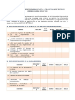 Encuesta de satisfacción a artesanos textiles sobre implementos, charlas y páginas web