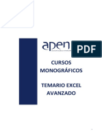 Temario Excel Avanzado