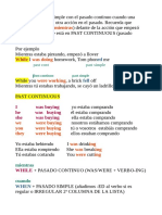 Explicación Pasado Continuo