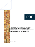 Disenio Curricular Matematica 2010