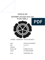 Makalah Konsep Agama Dalam Pancasila