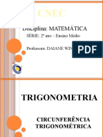 Trigonometria - Circunferência Trigonométrica