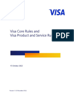 Visa Core Rules and Visa Product and Service Rules 15 October 2022