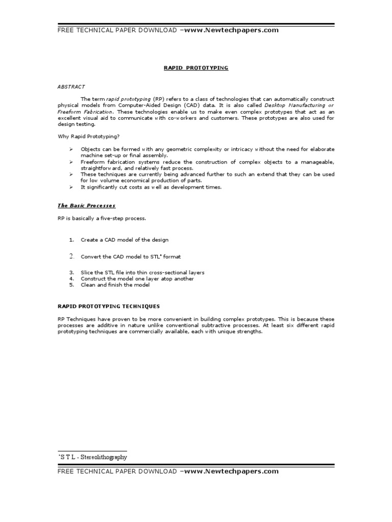 Rapid Pro To Typing | PDF | Industrial Processes | Materials