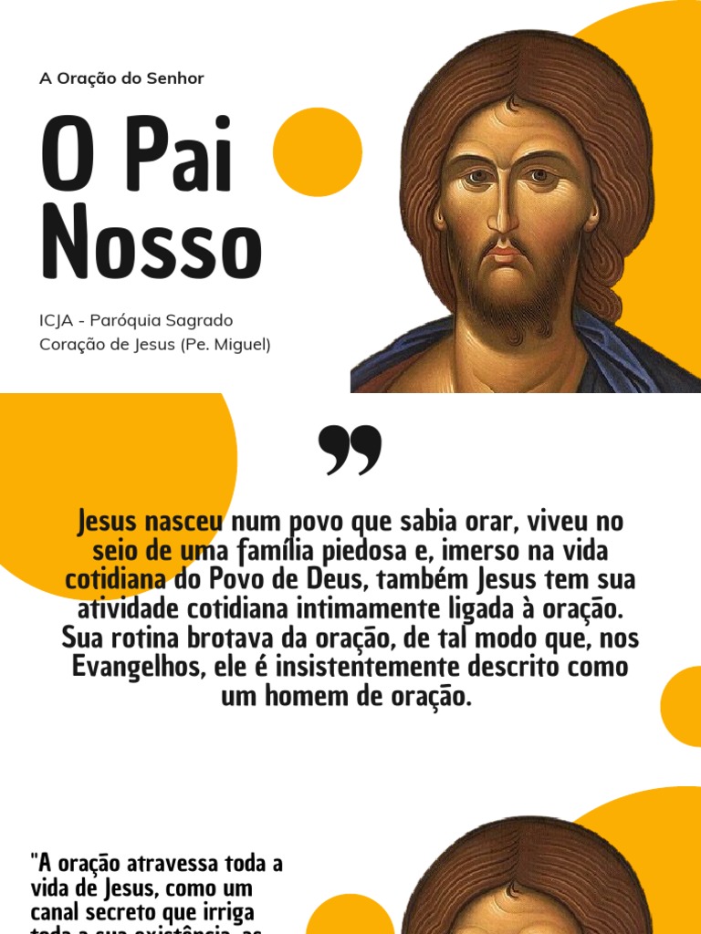 O Pai Nosso A Oração Do Senhor Pdf Oração Do Senhor Oração