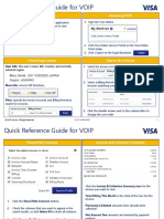 Visa Client Voip Quick Reference Guide
