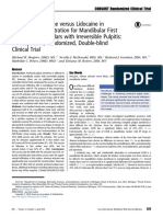 Efficacy of Articaine Versus Lidocaine in Supplemental Infiltration For Mandibular First Versus Second Molars Irreversible Pulpitis 2018