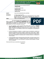 Inf. N°040 Solicito Maquinaria Pesada