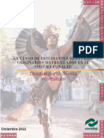 Informe - XX Censo - Estudiantes - Pueblos - Originarios - 0