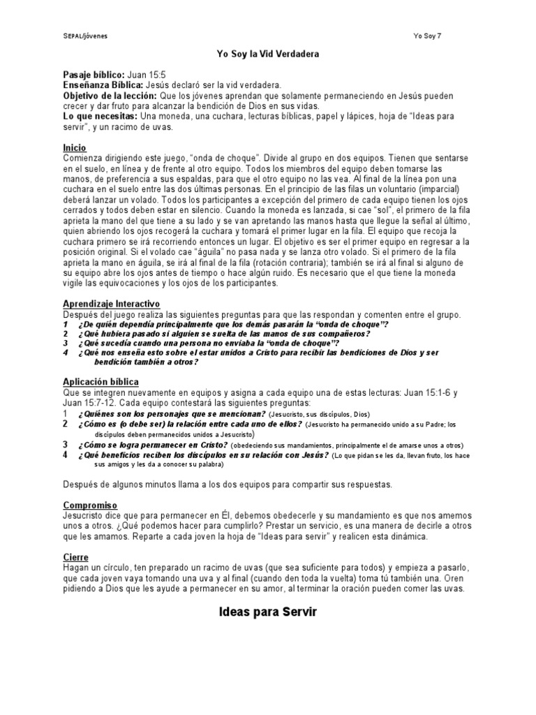 Yo Soy La Vid Verdadera | PDF | Jesús | Cristo (título)