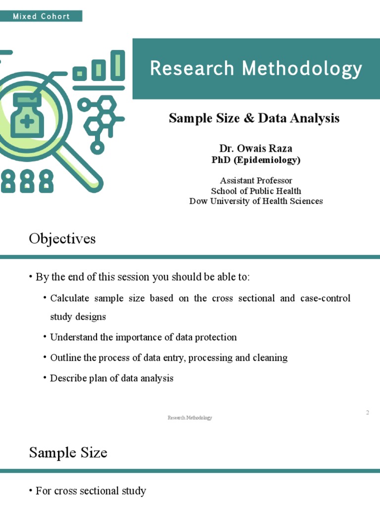 Lect9Sample Size & Data Analysis PDF Sample Size Determination Standard Deviation
