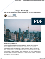 A Primer On Merger Arbitrage. Read How You Can Boost Your Portfolio - by Sanket Karve - DataDrivenInvestor