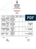 Accomplishment Report Template