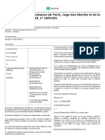 TGI Paris Juge Des Libertés Et de La Détention 6 Avr 2018 N° 1801321 Absence Bénéfice Procédure de Retenue