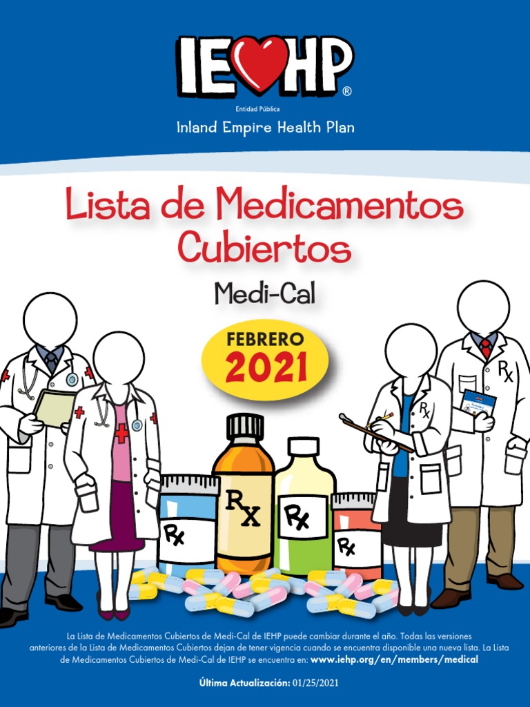 MediCal Formulary S February 2021 PDF Medicamentos con receta