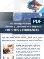 TEMA Rol Del Departamento de Créditos y Cobranzas en La Empresa