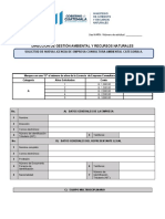 Formulario de Empresa Consultora Ambiental