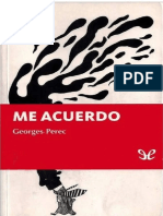 George Perec - Me Acuerdo - Completo