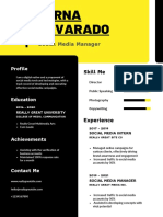 Black Professional Social Media Manager Resume 