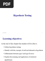 C-9 Hypothesis Testing