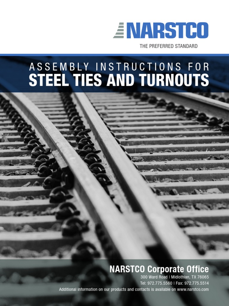 Steel Tie Cross Section PDF Screw Manufactured Goods