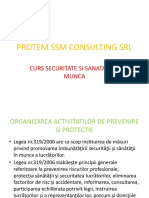 Organizarea Activitatilor de Prevenire Si Protectie