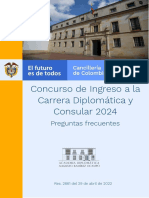 Preguntas Frecuentes - Concurso de Ingreso A La Carrera Diplomática y Consular-2024