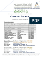 Company Profile for Vendor Qualification