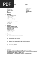Revision Test Project Explore 1, Unit Intro+1ABCD | PDF