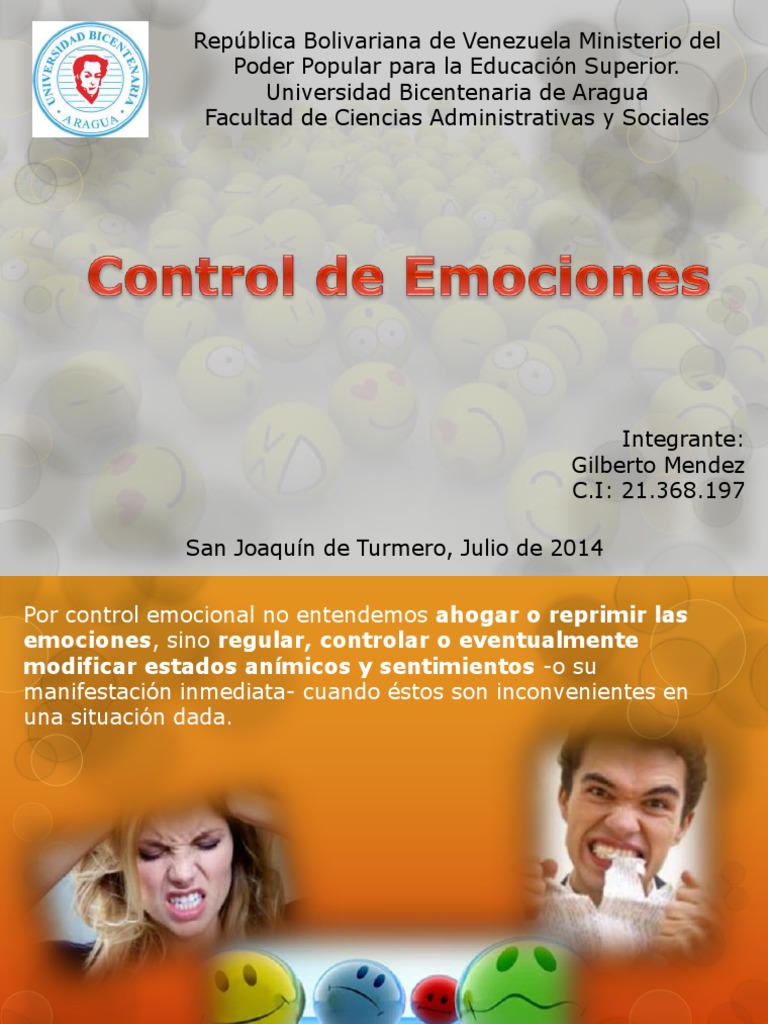 Estrategias para el Control Emocional | PDF | Las emociones | Pensamiento