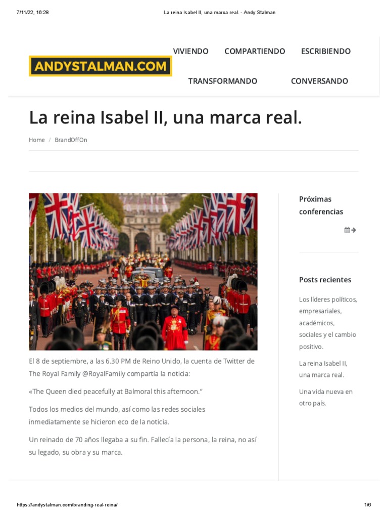 La Reina Isabel Ii Una Marca Real Andy Stalman Pdf Marca