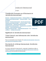 Jurisdicción Internacional y participación política