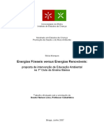 Energias no 1o Ciclo: Mudanças conceptuais e atitudinais