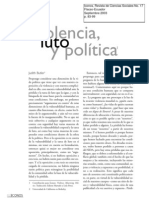 [BUTLER, Judith] Violencia, luto y política