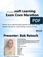 Microsoft Learning Exam Cram Marathon