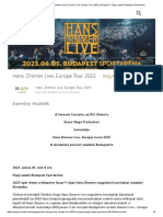 Jegyek Rendelése Hans Zimmer Live, Europe Tour 2023, Budapest - Papp László Budapest Sportaréna