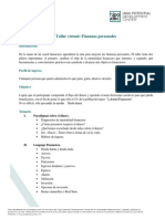 Temario - Curso de Finanzas Personales - Virtual