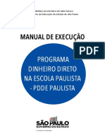 Pdde SP Manual de Execução