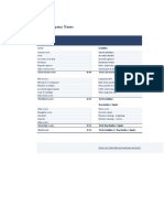 Balance Sheet Template Detailed