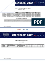 Calendarios Oficiales RFME 2022